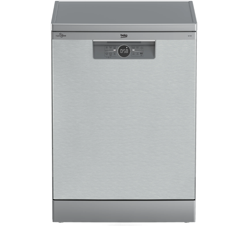 Beko Full Size Dishwasher 14 Place Silver | BDFN26431S - Image 3