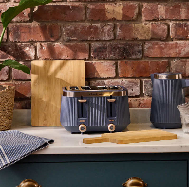 Russell Hobbs Bronte Navy Toaster 4 Slice | 26772 - Image 2