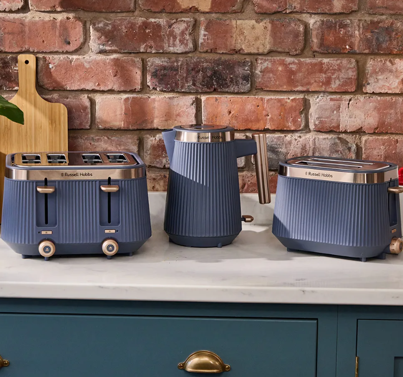 Russell Hobbs Bronte Navy Toaster 4 Slice | 26772 - Image 6