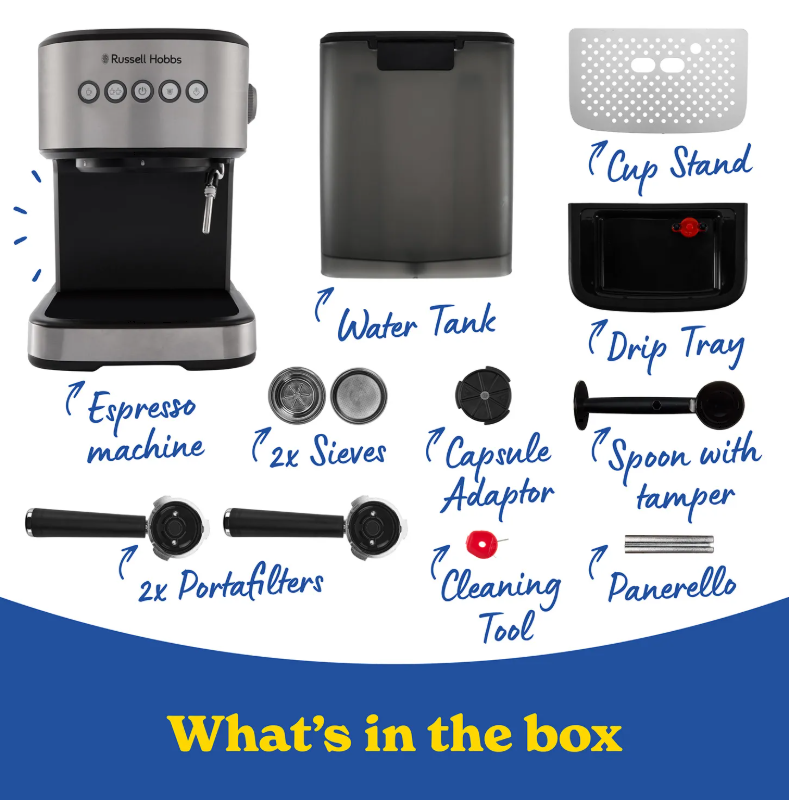 Russell Hobbs Everyday Espresso Machine | 28700 - Image 11