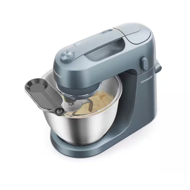Kenwood Go Stand Mixer KZM35.000GY in Storm Blue, compact design, powerful mixing – available at Keans Claremorris