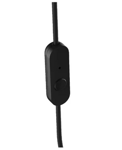 JBL T110 In-Ear Headphones 1-Button Mic Remote Black| JBLT110BLKE