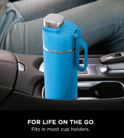 Ninja Thirsti 530ml Travel Bottle in Tropical Blue