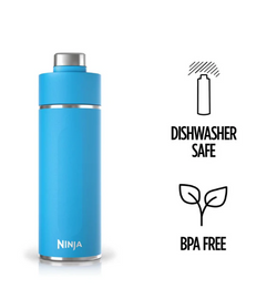 Ninja Thirsti 530ml Travel Bottle in Tropical Blue