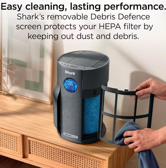 Shark BreatheClear Compact Air Purifier Black| HP062UKBK - Image 5