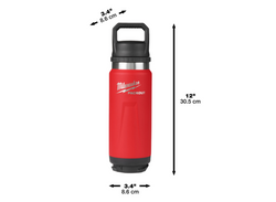 Milwaukee Packout Bottle Chug Lid 710ml Red