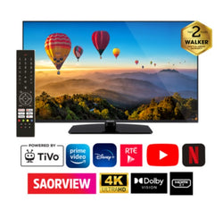 Walker 50" Borderless 4K LED Smart TV with TIVO, model WP4K50241BRD, available at Keans Claremorris.
