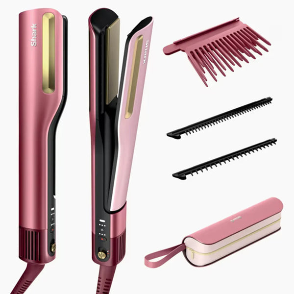 Shark SilkiPro 2-in-1 Straightener & Dryer – Rose| HT401UKPK Keans Claremorris