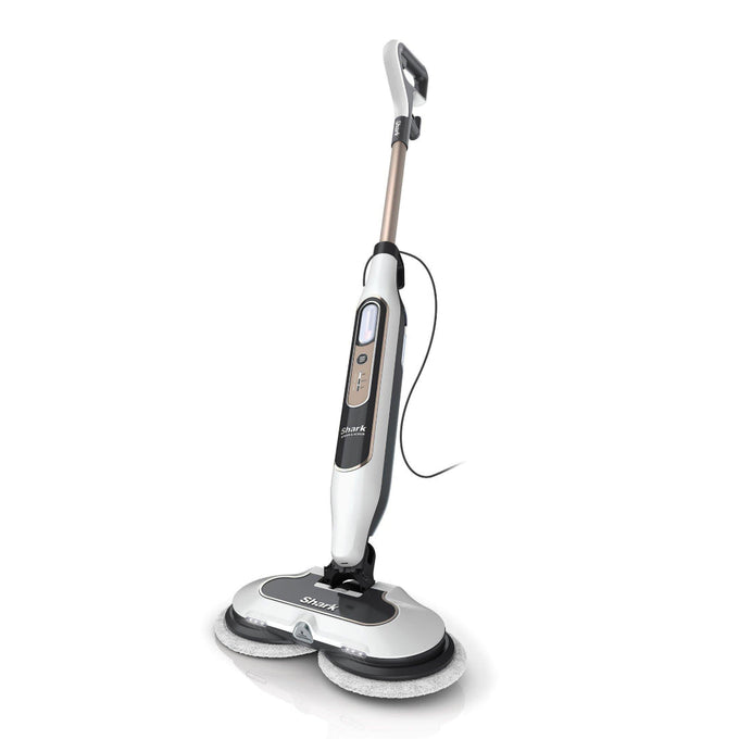 Shark S8201UK Steam and Scrub Mop with Steam Blaster, 150 RPM, LED lights, chemical-free cleaning, from Kean’s Claremorris.