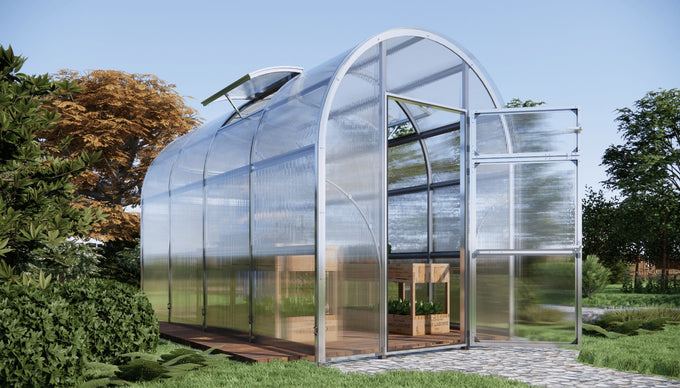 Sigma Lux 2m x 14m with 6mm polycarbonate Greenhouse - Image 4