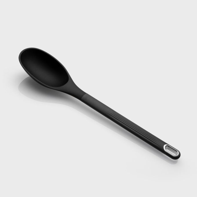 Silicone Solid Spoon - Black Keans Claremorris