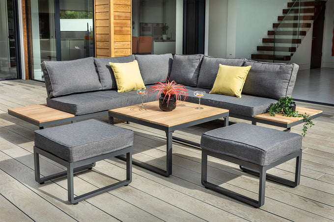 Singapore Square Corner Platform Set | Garden Furniture Set | Keans Claremorris