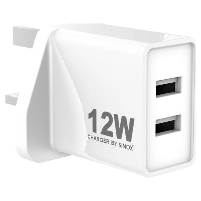 Sinox 12W USB-A Wall Charger White 054515 | Keans Claremorris