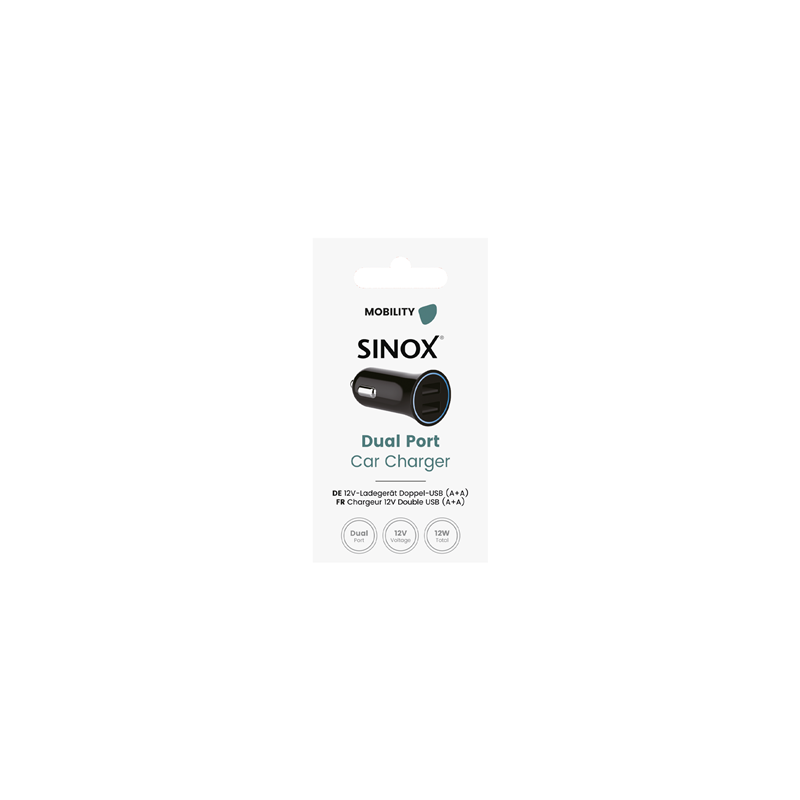 Sinox 2.4A Dual Usb-A Car Charger | Keans Claremorris