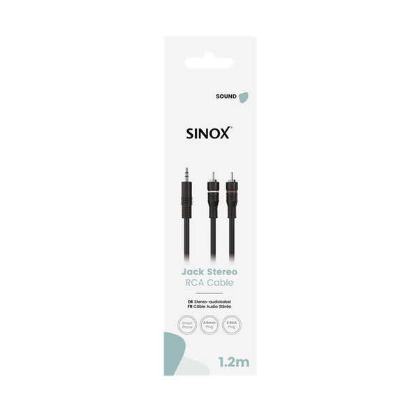 Sinox One 3.5mm - 2 RCA 1.2M | Keans Claremorris