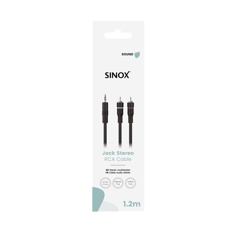 Sinox One 3.5mm - 2 RCA 1.2M | Keans Claremorris