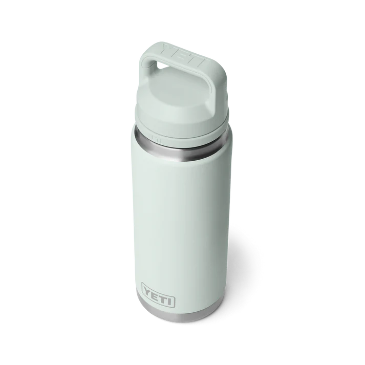 Yeti Rambler 26 oz bottle in Ridgeline color with chug cap, shown upright on white background