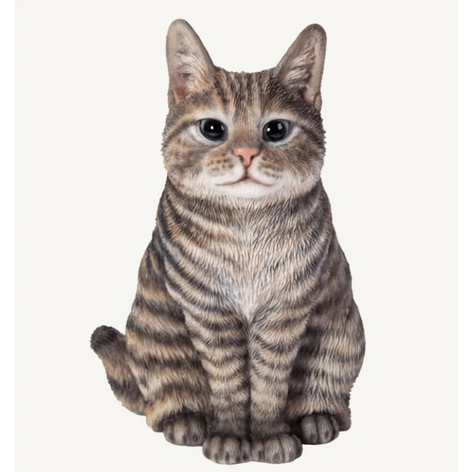 Sitting Cat TABBY - Garden Ornament Keans Claremorris