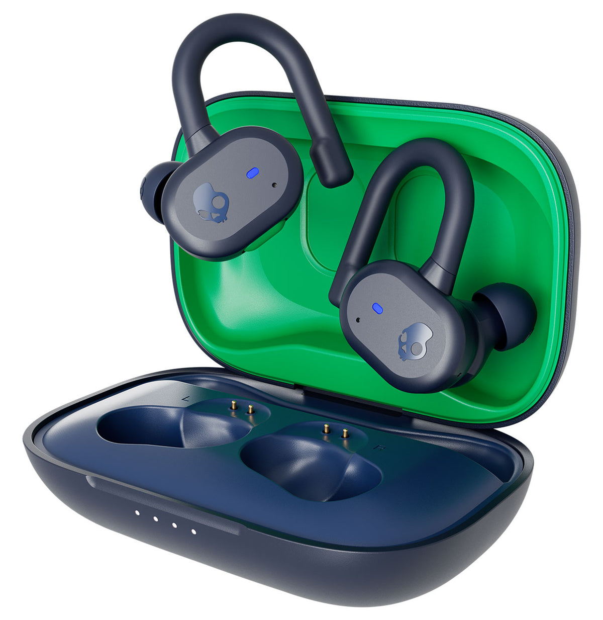 Skullcandy Push Active True Wireless Blue In-Ear Earbuds with IP55 sweat resistance, 44hr battery, rapid charge - Keans