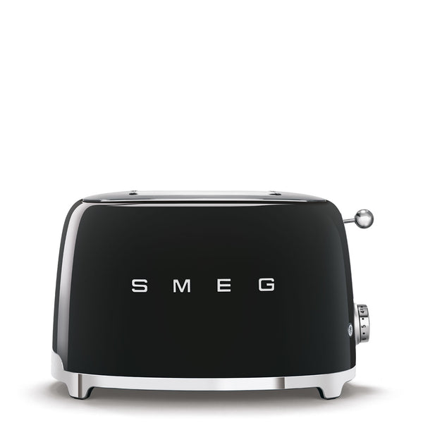 Smeg 50'S Retro Style Aesthetic 2 Slice Toaster Blk | TSF01BLUK Keans Claremorris