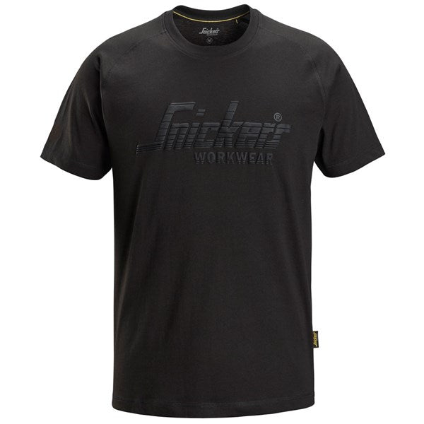 Snickers Logo T-shirt - Black with Logo | Keans Claremorris