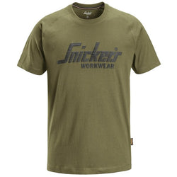 Snickers Logo T-shirt - Khaki | Keans Claremorris