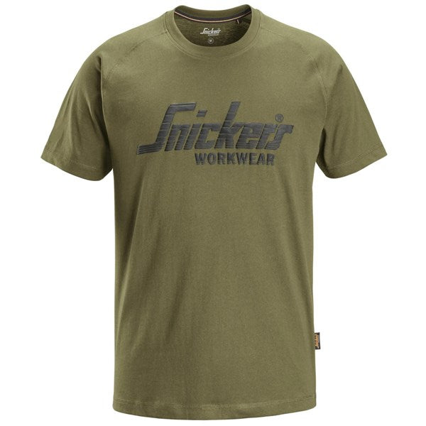 Snickers Logo T-shirt - Khaki | Keans Claremorris