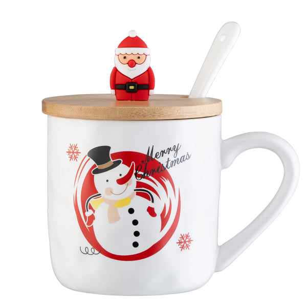 Snowman Lidded Mug NEW Keans Claremorris