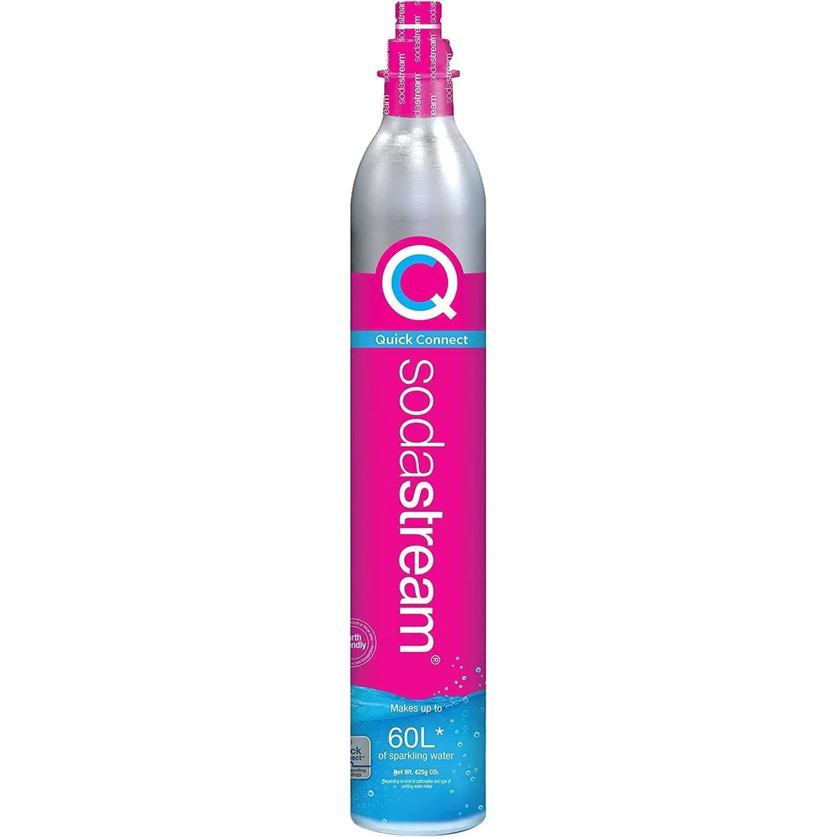 Sodastream Pink Quick Connect CO2 Cylinder for DUO water bubbler, carbonates up to 60L sparkling drinks - Keans Claremorris