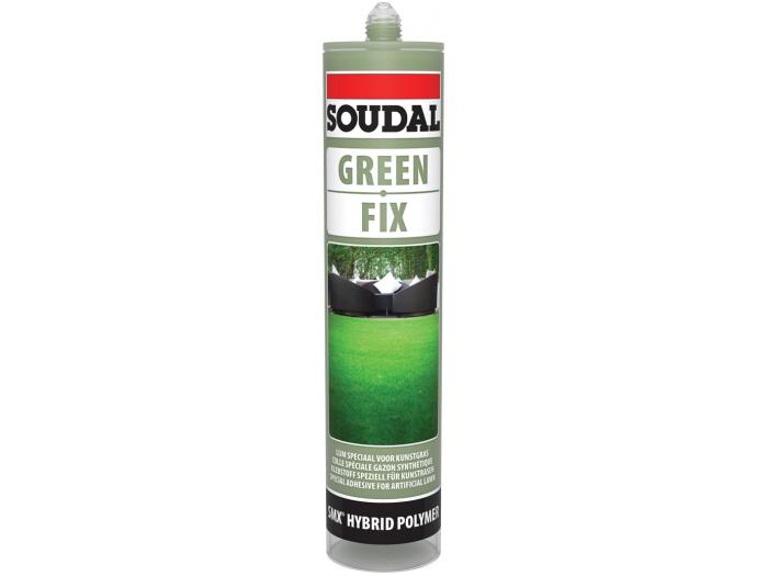 Soudal Green Fix 290ml Grass Green adhesive, high strength Smx® hybrid polymer for artificial grass bonding - Keans