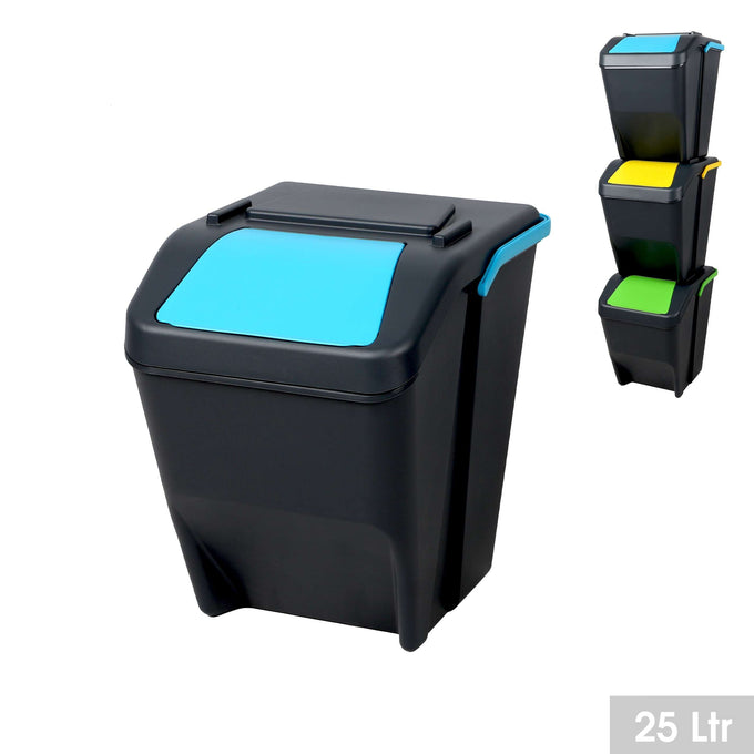 Stackable Recycle Bin 25L Blue 34489 Keans Claremorris