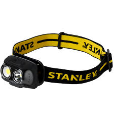 Stanley 650 Lumen Rechargeable Head Torch with adjustable strap, bright LED light – available at Keans Claremorris.