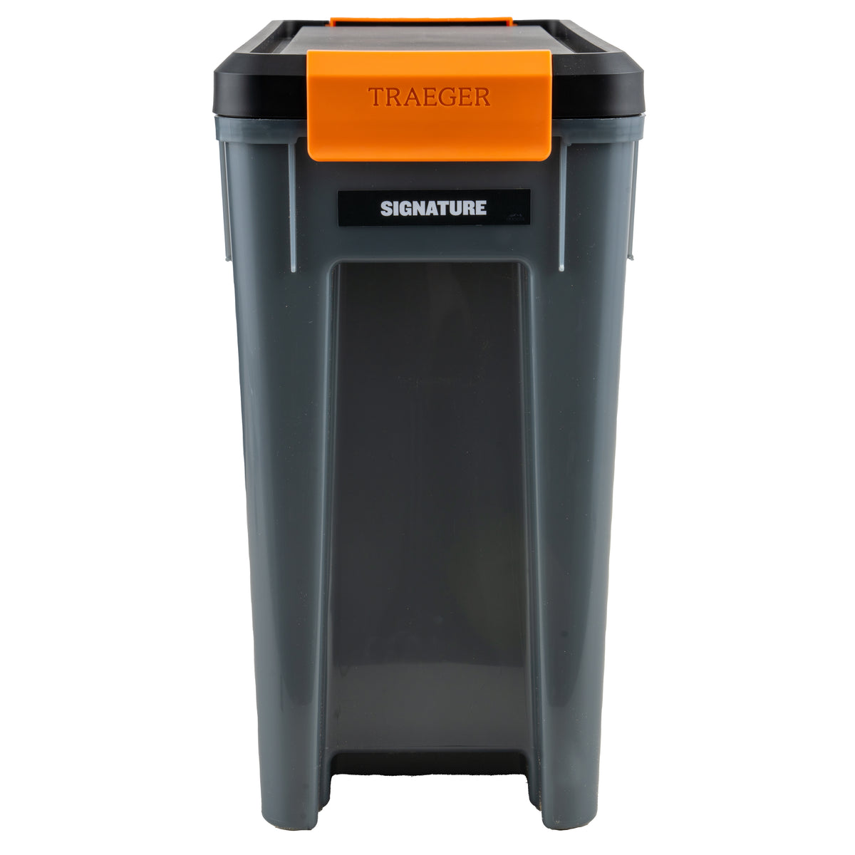 Traeger Staydry BBQ Pellet Bin with Lid for moisture protection, available at Keans Claremorris.