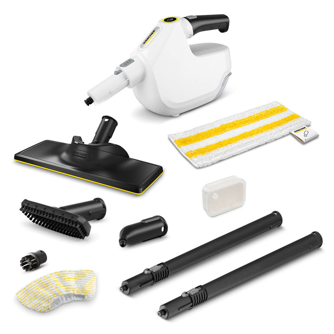 Karcher SC 1 Multi & Up Extra steam cleaner with removable tank, fast heat-up, descaling cartridge – Keans Claremorris store.