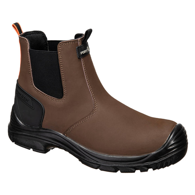 Steel Action Nubuck Dealer Boot Brown/Black Keans Claremorris