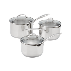 Stellar 7000 3-Piece Draining Saucepan Set Keans Claremorris
