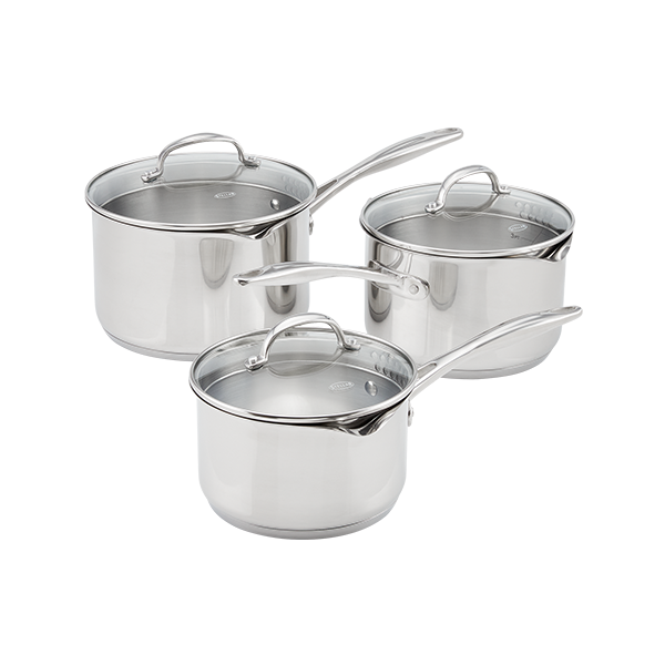 Stellar 7000 3-Piece Draining Saucepan Set Keans Claremorris