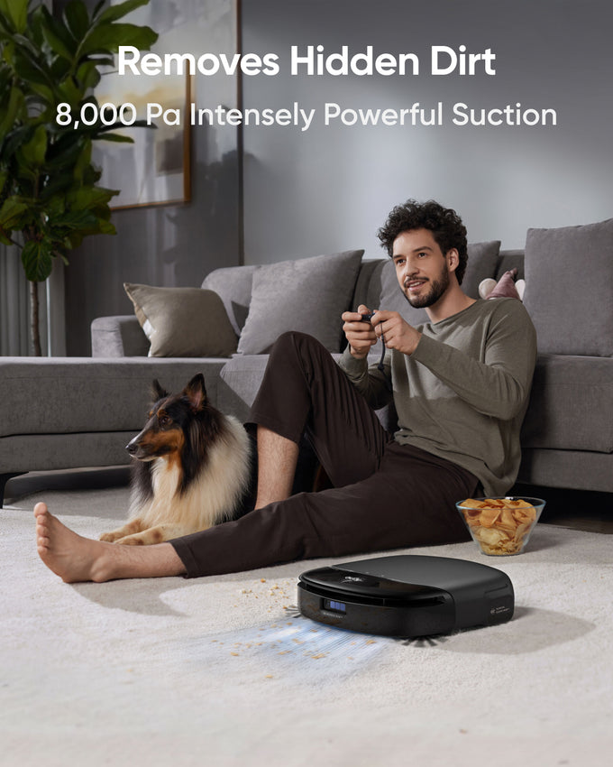 Eufy Omni S1 Pro Robot Vacuum & Mop T2080GA1 with smart cleaning, multi-surface, at Keans Claremorris store.