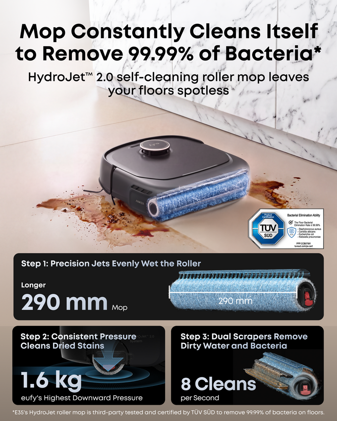 Eufy E35 Omni Robot Vacuum Cleaner T210MV11 - Image 3