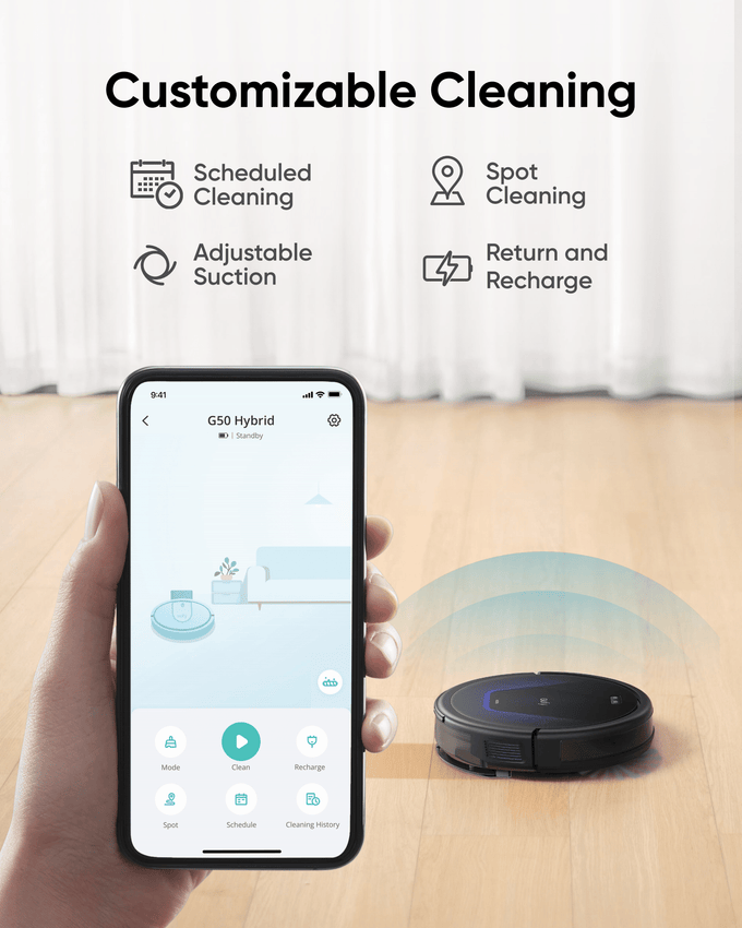 Eufy Robovac G50 Robot Vacuum Cleaner and Mop Hybrid T2212V11 – Efficient Cleaning | Keans Claremorris