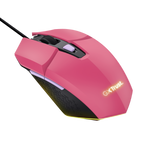 Load image into Gallery viewer, Trust GXT109 Felox Illuminated Gaming Mouse - Pink | T25068
