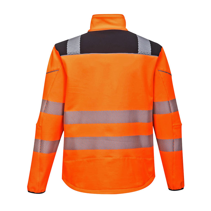 PW3 Hi-Vis Softshell (3L) Orange/Black L - Image 2