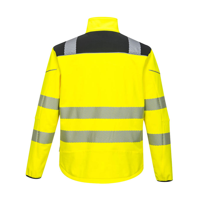 PW3 Hi-Vis Softshell (3L) Yellow/Black M - Image 2