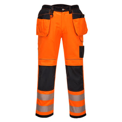 Portwest PW3 Hi-VIS Holster Trousers Orange Black