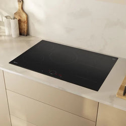 Neff N70 80cm Induction Hob T58FHW1L0 sleek black glass cooktop with touch controls - Keans Claremorris