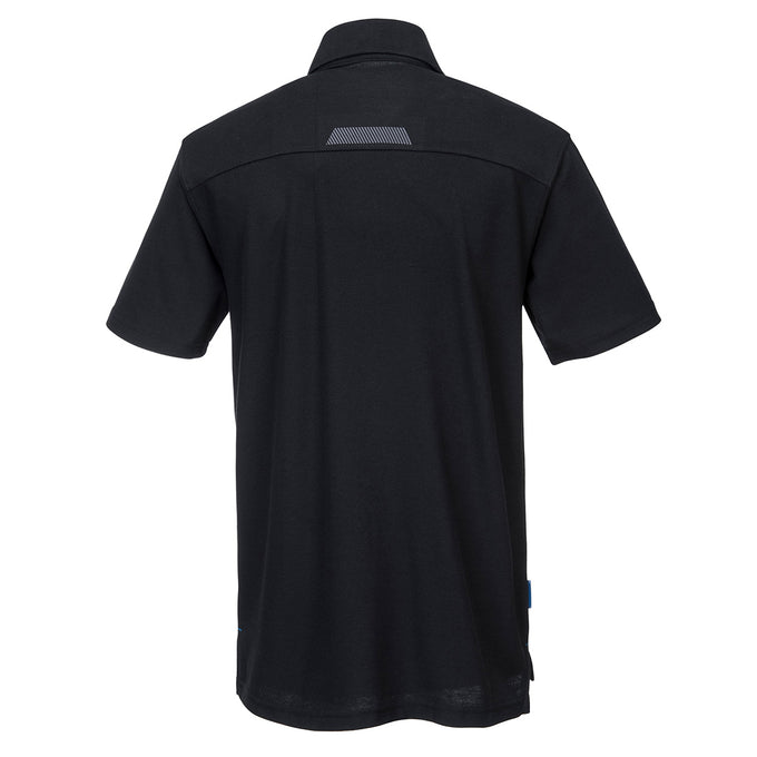 Portwest WX3 Polo Shirt - Black - Image 2