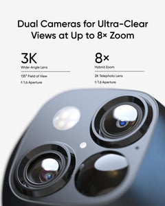 Eufy SoloCam S340 Wireless Security Camera Dual Lens and Solar Panel