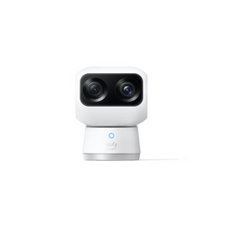 Eufy S350 4K Indoor Cam with dual 4K+2K lenses, 360° pan & tilt, AI tracking, 8× zoom – available at Kean’s Claremorris. –