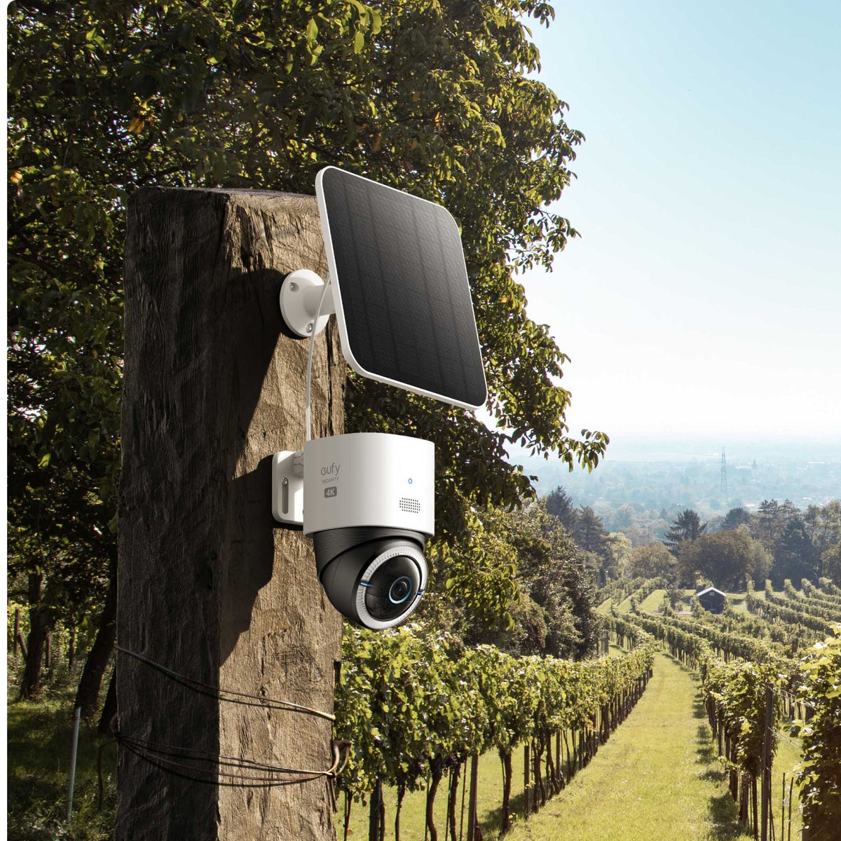 Eufy 4G LTE security camera with solar panel S330, wireless outdoor surveillance – available at Keans Claremorris