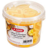 Judge 36Piece Alphabet & Number Cutters - Yellow